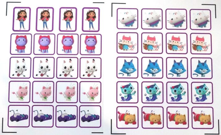 Gabby's Dollhouse Set of 40 Stickers Peel and Stick Craft Favors Ready to Ship