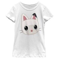 Girl's Gabby's Dollhouse Pandy Big Face  T-Shirt - White - Medium