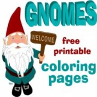 Gnome Coloring Pages