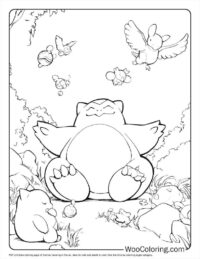 Hovering Pokémon and Snorlax