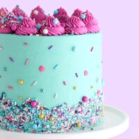 How to Decorate a Cake with Sprinkles - Sugar & Sparrow