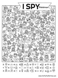 I Spy Pokemon Printable Game