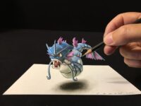 Incredible 3D Drawings Pop Off the Page and Sink Into the Ground