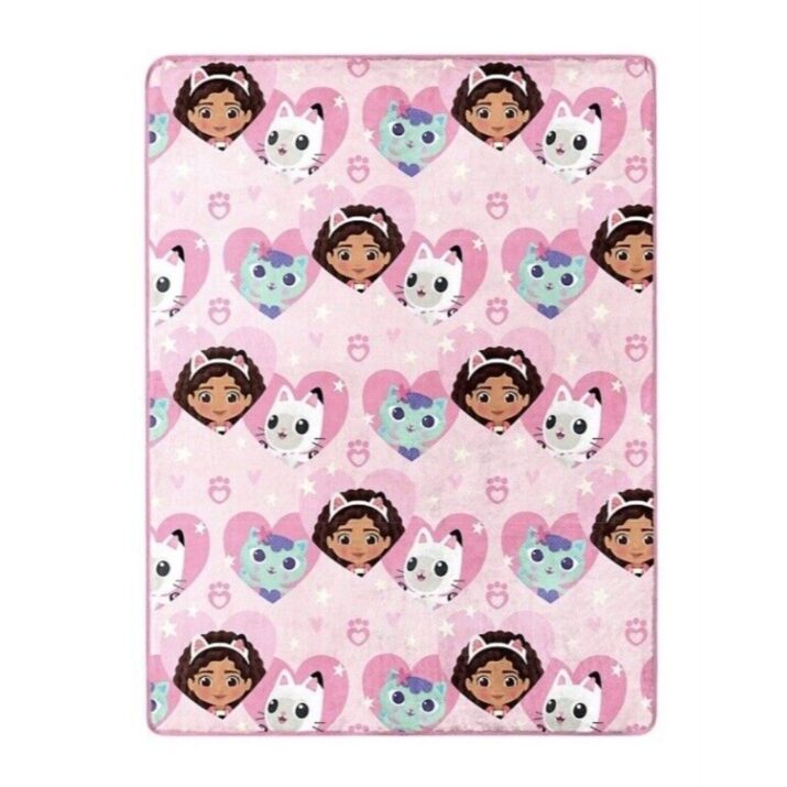 Jay Franco Bedding | Licensed Gabby’s Dollhouse Super Soft Plush Blanket Throw Bedding 46”X60” New! | Color: Pink | Size: Os