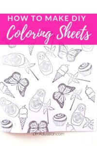 Make Your Own Coloring Book - DIY Adulation