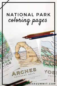 National Park Coloring Pages — Dear Summit Supply Co.