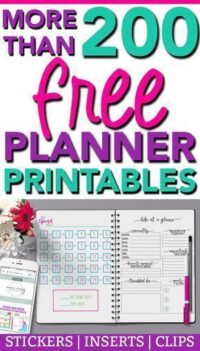 Over 200 FREE Planner Printables