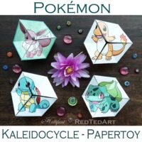 PAPER TOY | Kaleidocycle to Craft and Play with - Hattifant