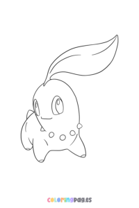 Pokémon Chikorita coloring page