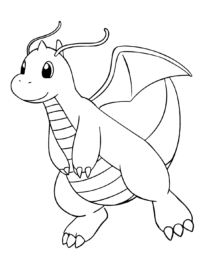 Pokemon Dragonite - Lol Coloring Pages