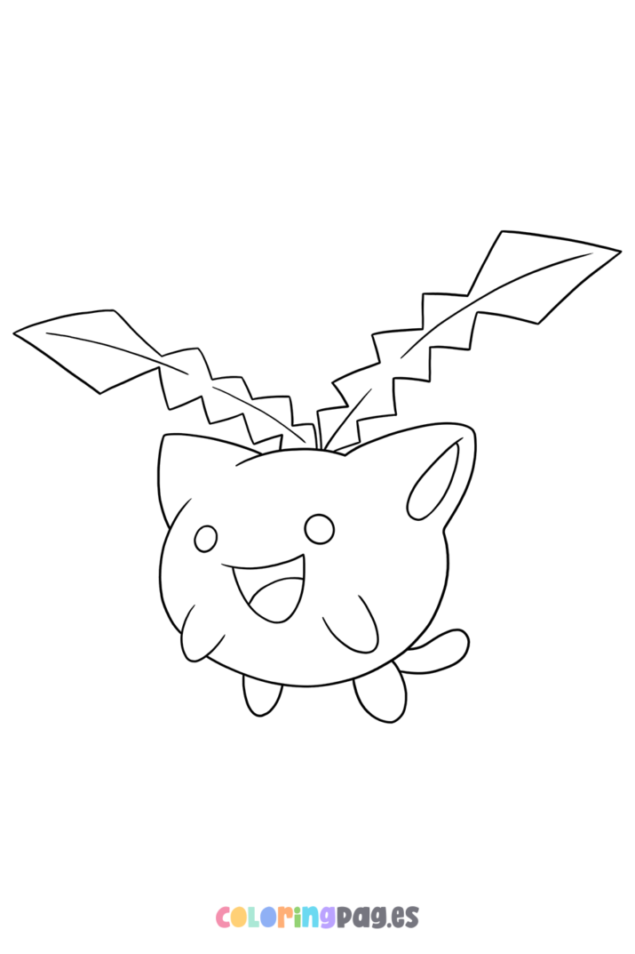 Pokémon Hoppip coloring page