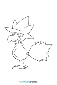 Pokémon Murkrow coloring page