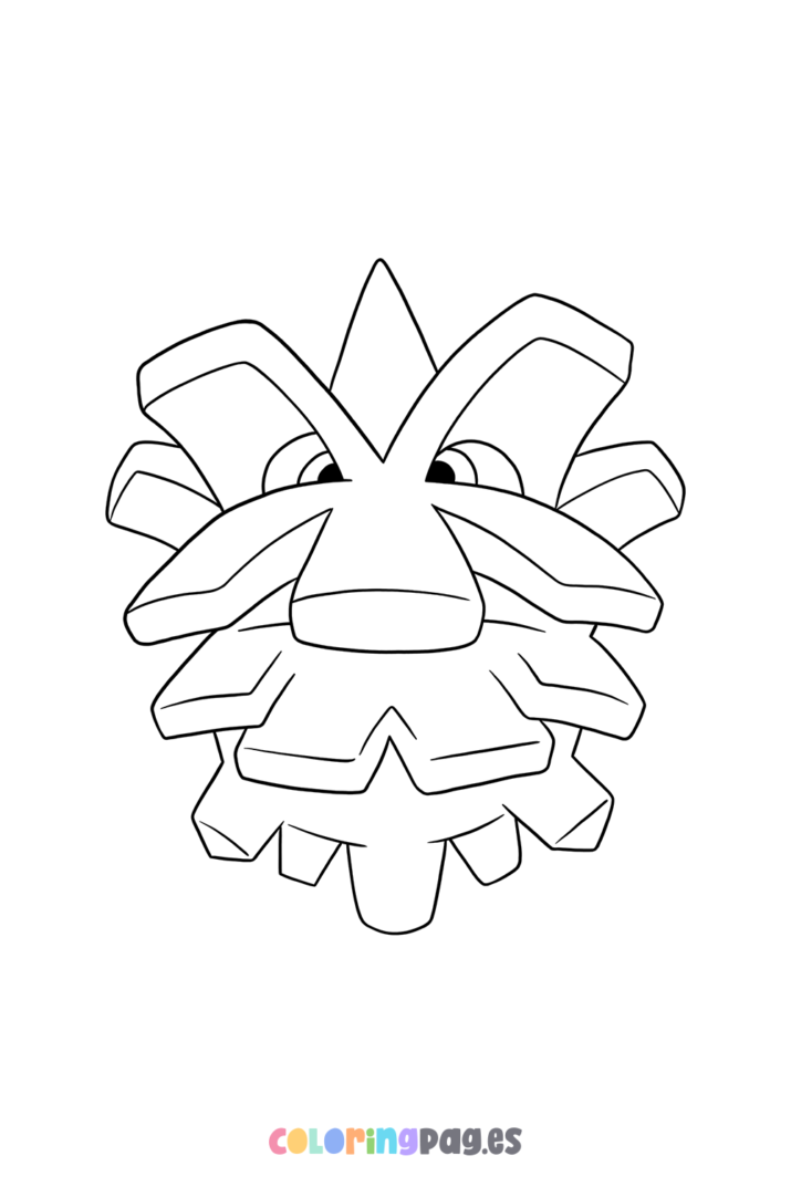 Pokémon Pineco coloring page