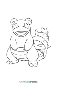 Pokémon Slowbro coloring page