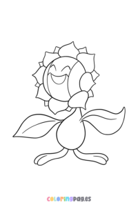 Pokémon Sunflora coloring page