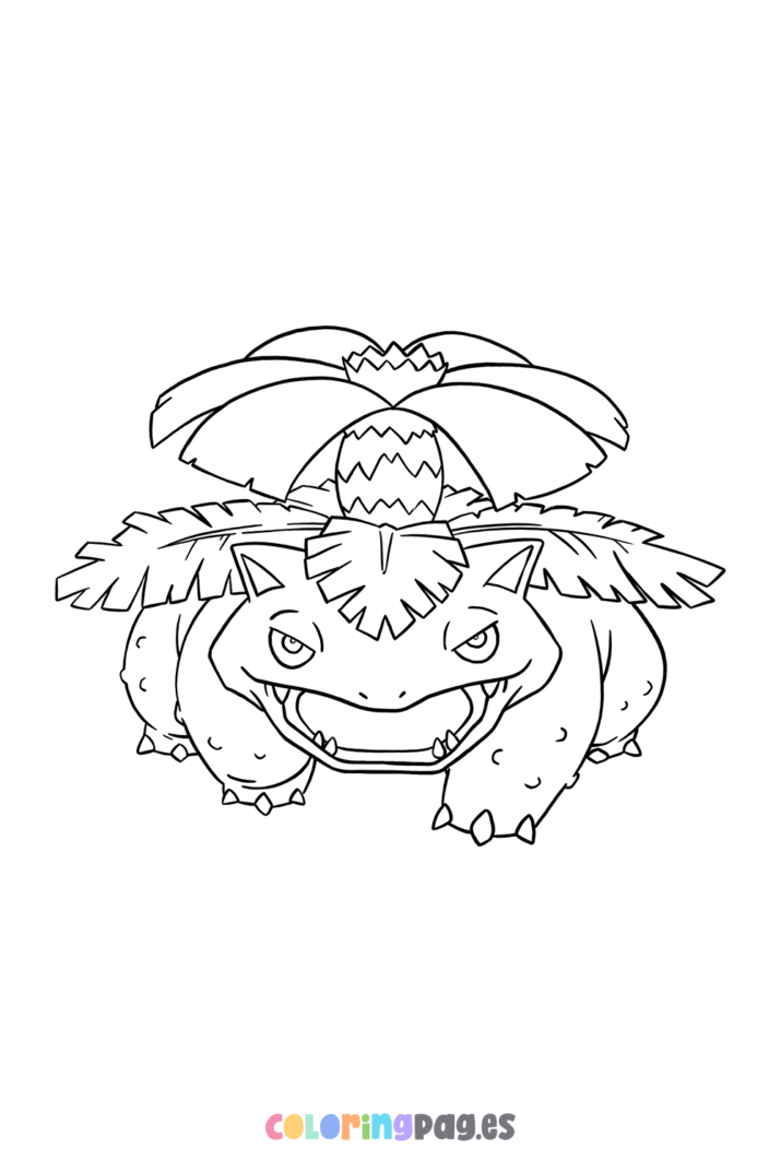 Pokémon Venusaur coloring page