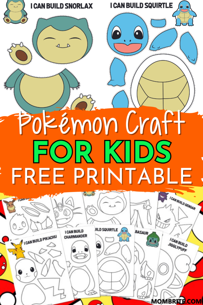 Printable Pokémon Craft for Kids [Free Template]