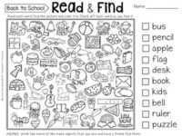 Read & Find Hidden Picture Activities Printable and Digital