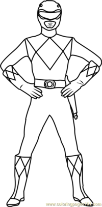 Red Ranger Coloring Page for Kids - Free Power Rangers Printable Coloring Pages Online for Kids - ColoringPages101.com | Coloring Pages for Kids