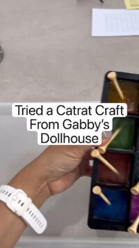 Tried a Catrat Craft  From Gabby’s Dollhouse