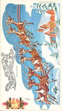 VNT 1960s RUDOLPH CHRISTmas PAPER DOLL HD LASR REPRODUCTION HI QAL~TOP SEL LOPr