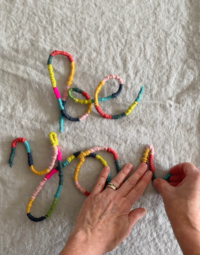 Yarn Wrapped Wire Words