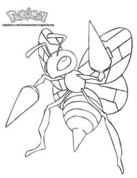 pokemon coloring pages beedrill