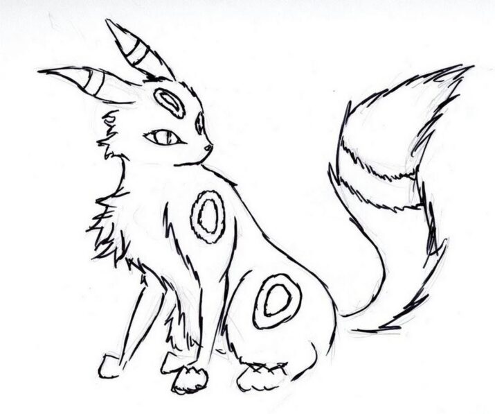 pokemon coloring pages umbreon