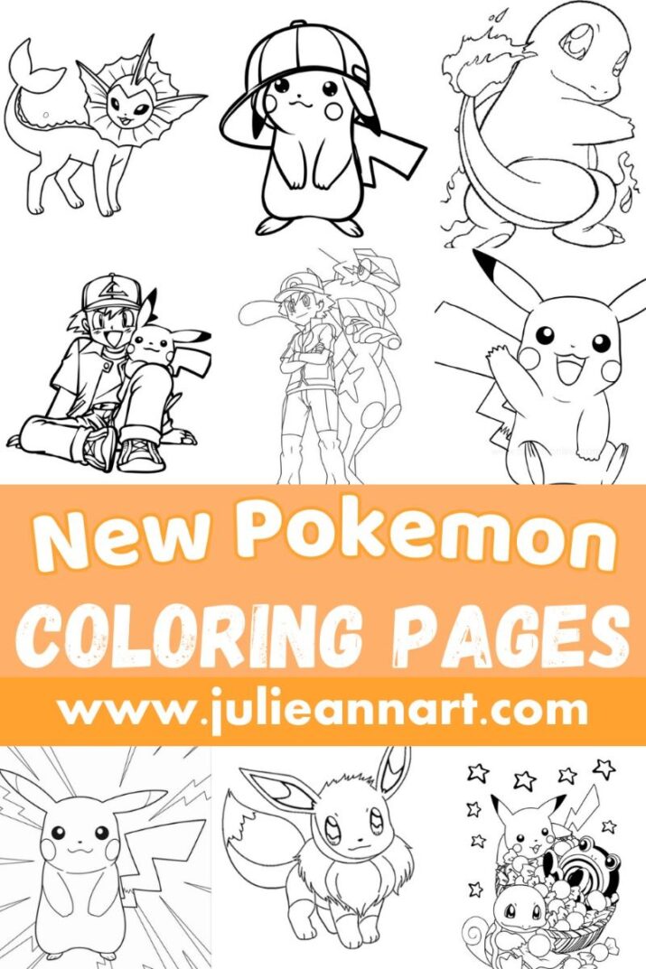 10 New Pokemon Coloring Pages