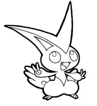 14 Joyeux Coloriage Pokemon Legendaire Victini Image