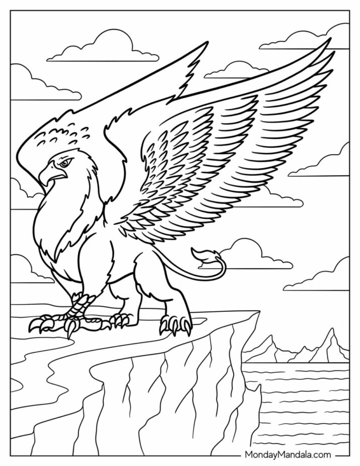 20 Griffin Coloring Pages (Free PDF Printables)