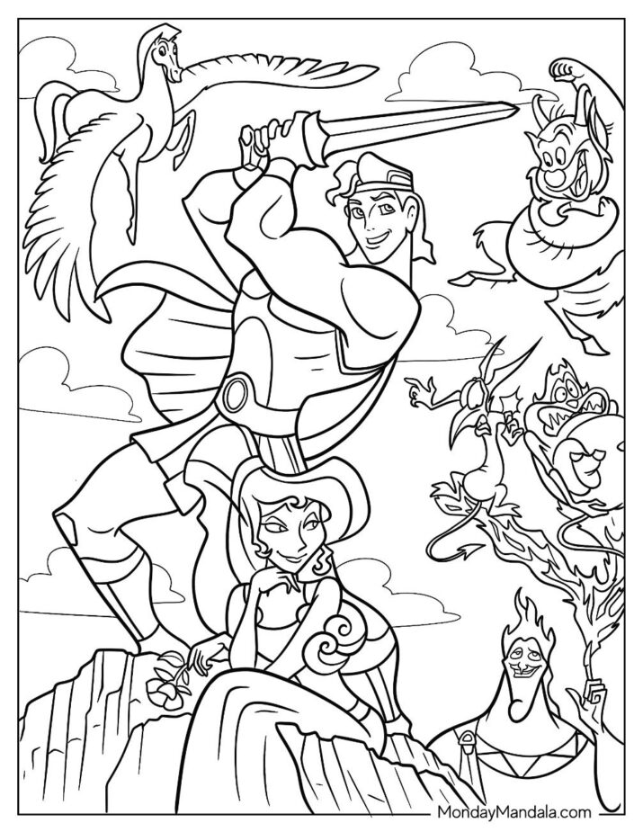 20 Hercules Coloring Pages (Free PDF Printables)