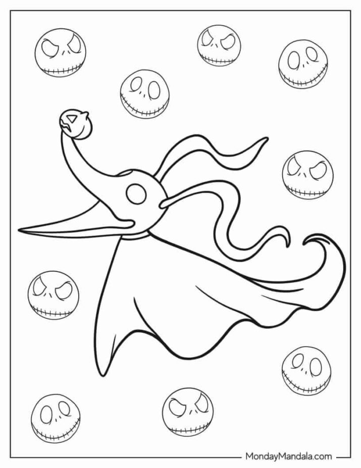 22 Nightmare Before Christmas Coloring Pages (Free PDFs)