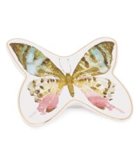 Avanti Linens - Soap Dish, Countertop Bathroom Accessories, Artistic Home Decor (Butterfly Garden Collection)