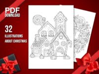 Christmas Coloring Book Download Pictures To Color Free Printable Printable Templates