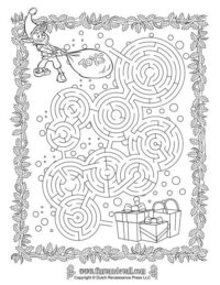 Christmas Maze Printable | Christmas Printables