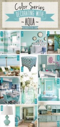 Color Series; Decorating with Aqua