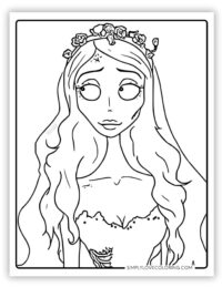 Corpse Bride Coloring Pages (Free PDF Printables)