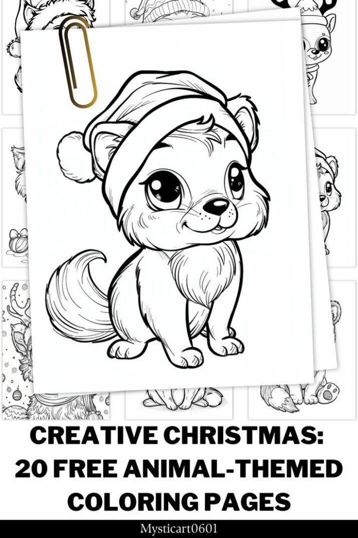 Creative Christmas: 20 Free Animal-Themed Coloring Pages