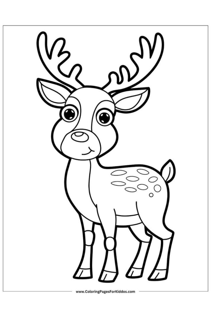 Cute Free Printable Christmas Coloring Pages for Kids (48 Designs)