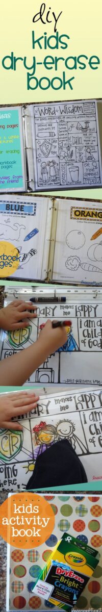 DIY Dry Erase Activity Book For Kids | Live Craft Eat