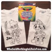 DIY Kids Coloring T-Shirts Made with Silhouette Machine