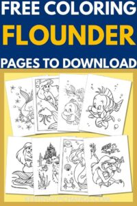 Disney Flounder Coloring Pages: 40+ Free Printables for Kids and Adults