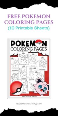 FREE Pokemon Coloring Pages (10 Printable Sheets)