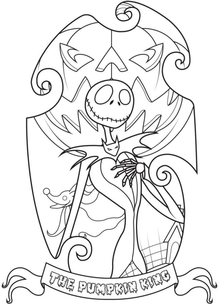 Free Printable Nightmare Before Christmas Coloring Pages - Best Coloring Pages For Kids