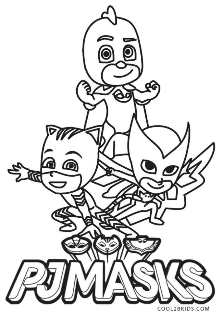 Free Printable PJ Masks Coloring Pages For Kids