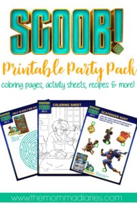 Free SCOOB Printable Activities!