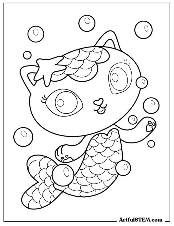 Gabby's Dollhouse Coloring Pages (45 Pages)