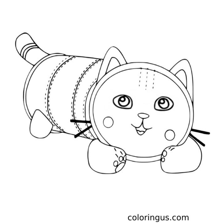 Gabby's Dollhouse Coloring Pages (Free Printable PDF)