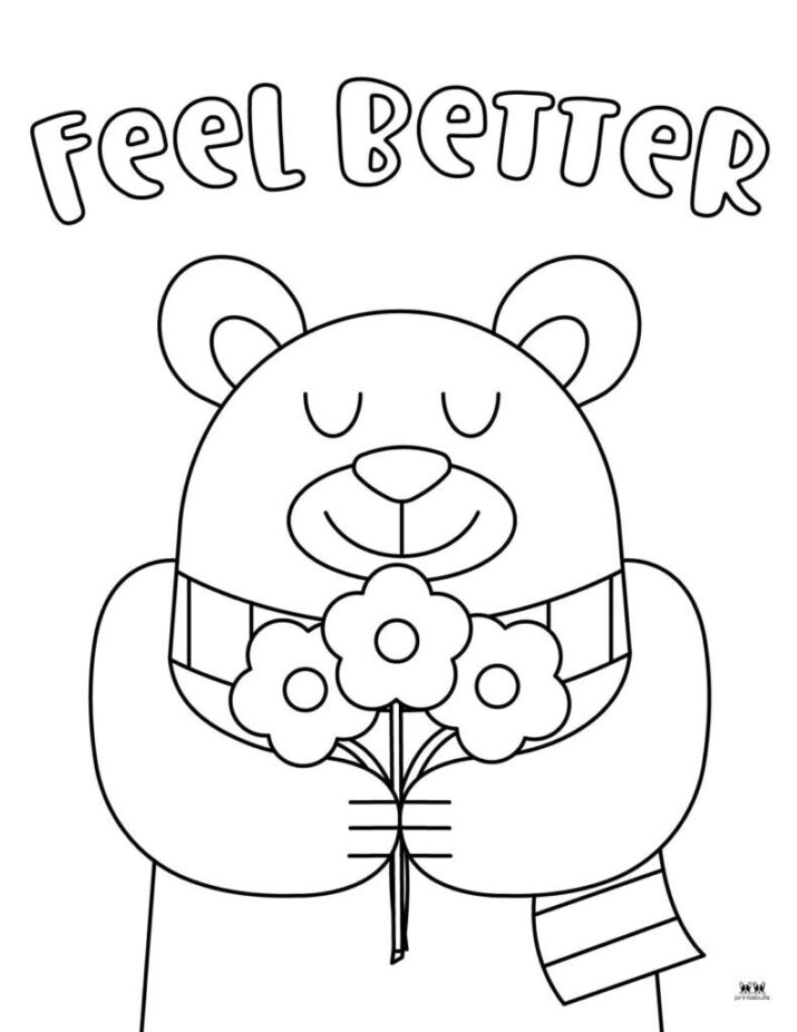 Get Well Soon Coloring Pages - 15 FREE Pages | Printabulls